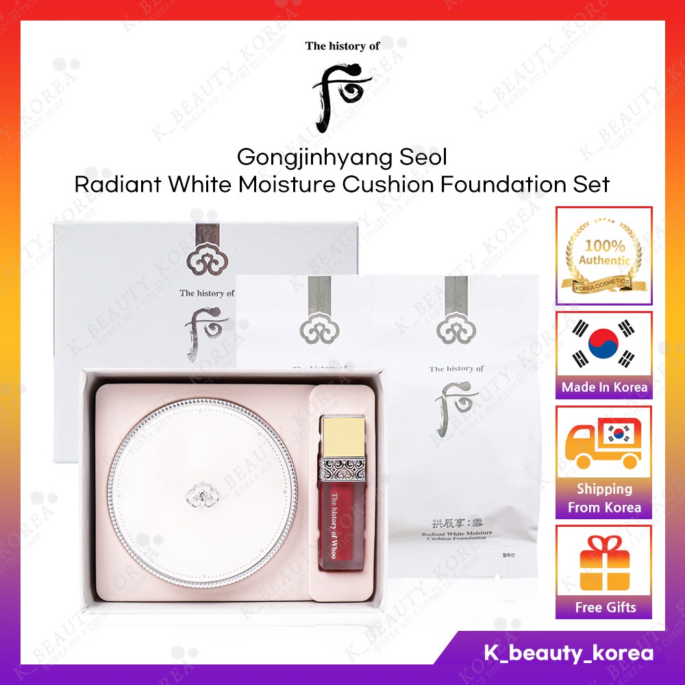 Gongjinhyang Seol Phấn Nước Dưỡng Ẩm Đặc Biệt SPF50 + / PA + + / Pact