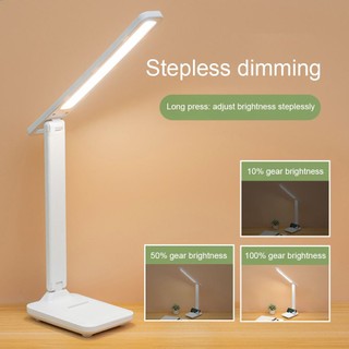 Đèn bàn led đèn học usb đèn bàn điều chỉnh độ sáng vô cấp đèn đọc sách học sinh có thể gập lại sạc lại zaran