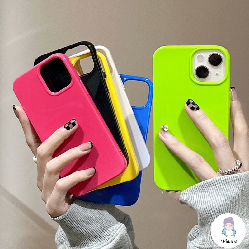 Ốp Điện Thoại TPU Mềm Siêu Mỏng Màu Kẹo Cho IPhone 14 13 12 11 Pro Max X XR 8 7 Plus