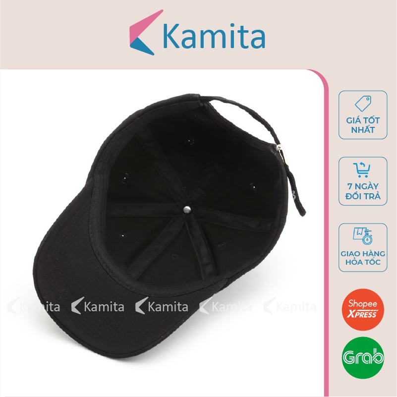 Mũ Lưỡi Trai, Nón Lưỡi Trai KAMITA Thêu Chữ N Nam Nữ Hàn Quốc, Nón Kết Trắng Đen Be Đẹp Vải Kaki Cao Cấp Chính Hãng KM12