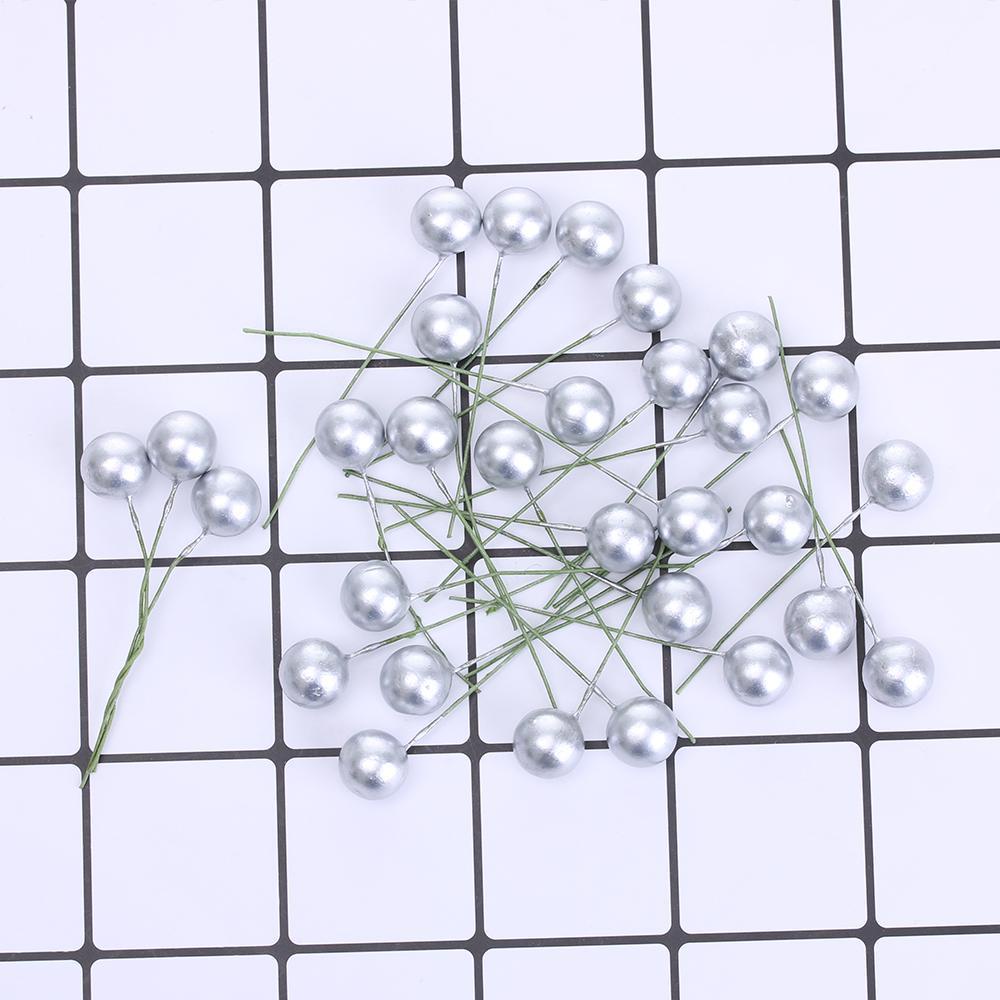 KUNHEV Set 50 / 100 Quả Berry Giả Nhiều Màu Trang Trí Cây Thông Noel DIY