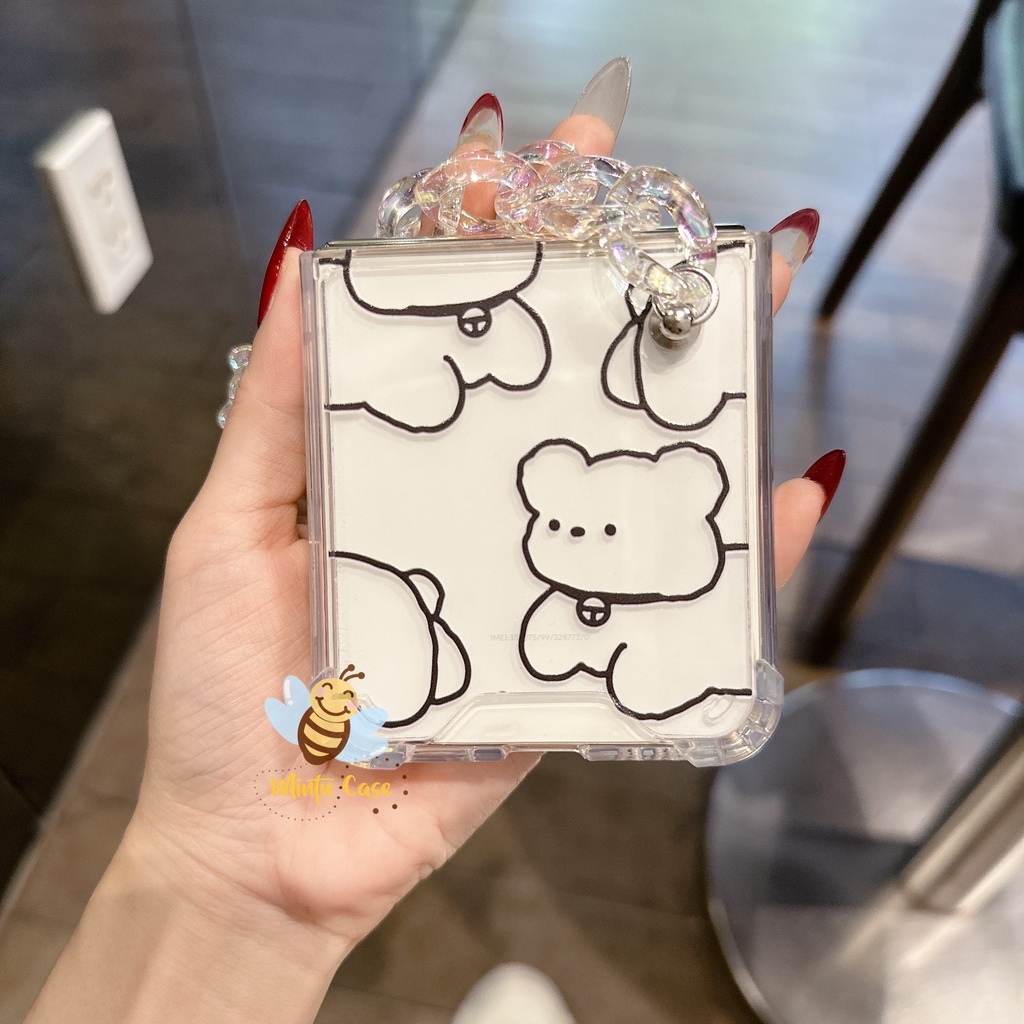 Ốp kèm móc khóa Samsung Galaxy Z Flip 3 / Z Flip 4 -ZF311