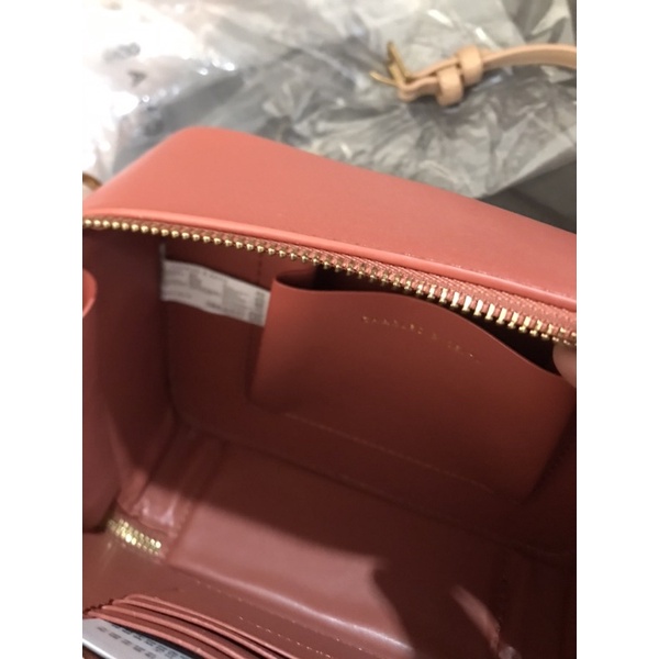 Túi ck màu cam gạch 23cm