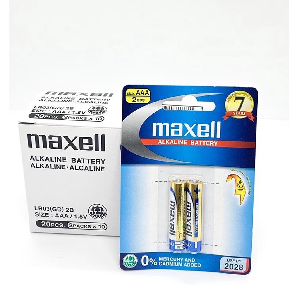 Vỉ Pin 1,5v AA / AAA Maxell Alkaline