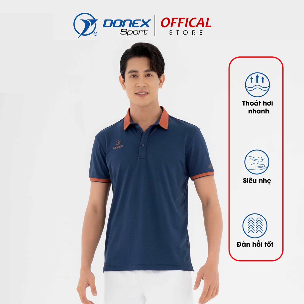 Áo Thể Thao Nam DONEXSport MC-9094 Chất Liệu Thun Poly Cá Sấu 4 Chiều, Mỏng Nhẹ, Chống Bám Bụi