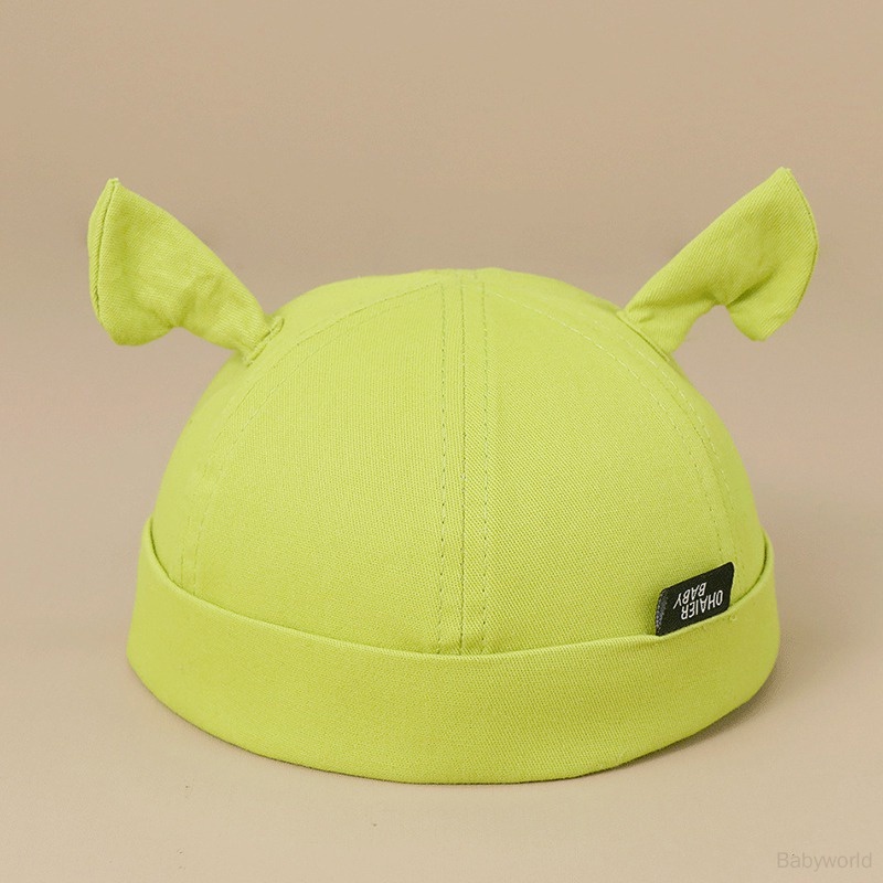 Mũ Tai Bèo Chống Nắng Màu Xanh Lá In Họa Tiết Hoạt Hình Cho Bé Trai Và Gái