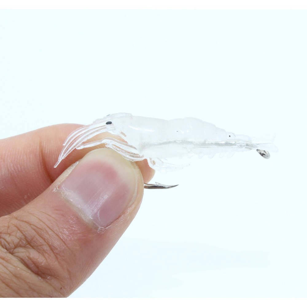Hàng Có Sẵn!!!!! 10 Mồi Tôm Giả Câu Cá Bằng Silicon Mềm 1.3g / 5cm Pesca S1
