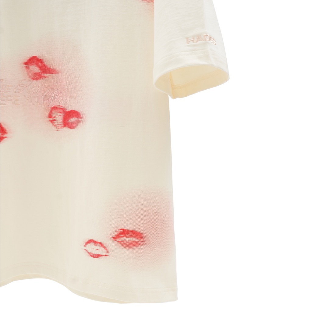 Áo Thun Tay Lỡ Unisex SIP ON YOUR LIPS Màu Tan 100% Cotton - HADES Brand Chính Hãng | BigBuy360 - bigbuy360.vn