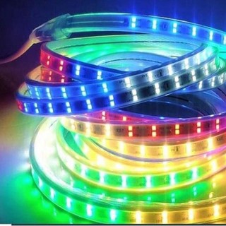 Dây đèn led 2835 nháy đuổi đủ màu 220v, bóng led đôi, 10m, 20m,30m có kèm nguồn nối sẵn, đèn led nháy trang trí tết
