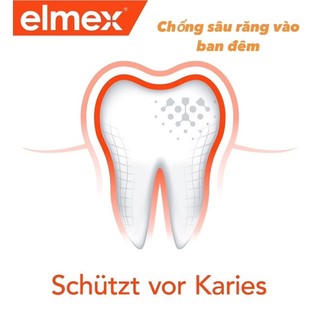 Set kem đánh răng sáng và tối Elmex Đức