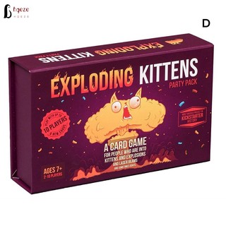Bộ Thẻ Bài Exploding Kittens Vui Nhộn Dành Cho 2-5 Người Chơi
