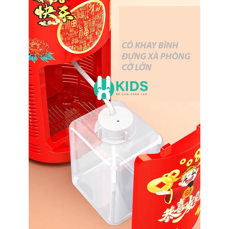 Máy phun bắn bong bóng tự động có đèn Led nhạc X KIDS trang trí lễ Tết, đám cưới khai trương cửa hàng