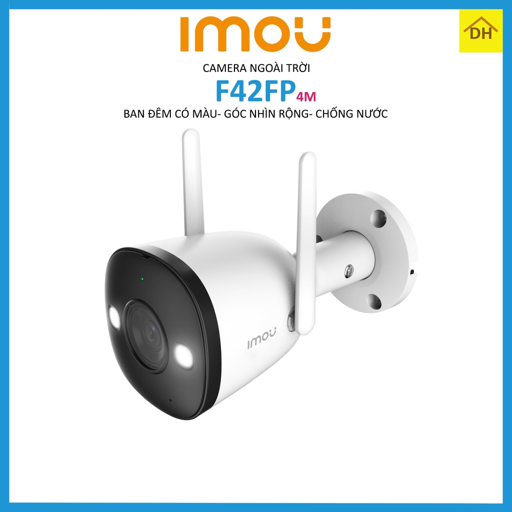 Camera IMOU F42FP 4M 2K - Thu Âm- Ban Đêm Có Màu- Góc Nhìn Siêu Rộng - Wifi Ngoài Trời Chính Hãng