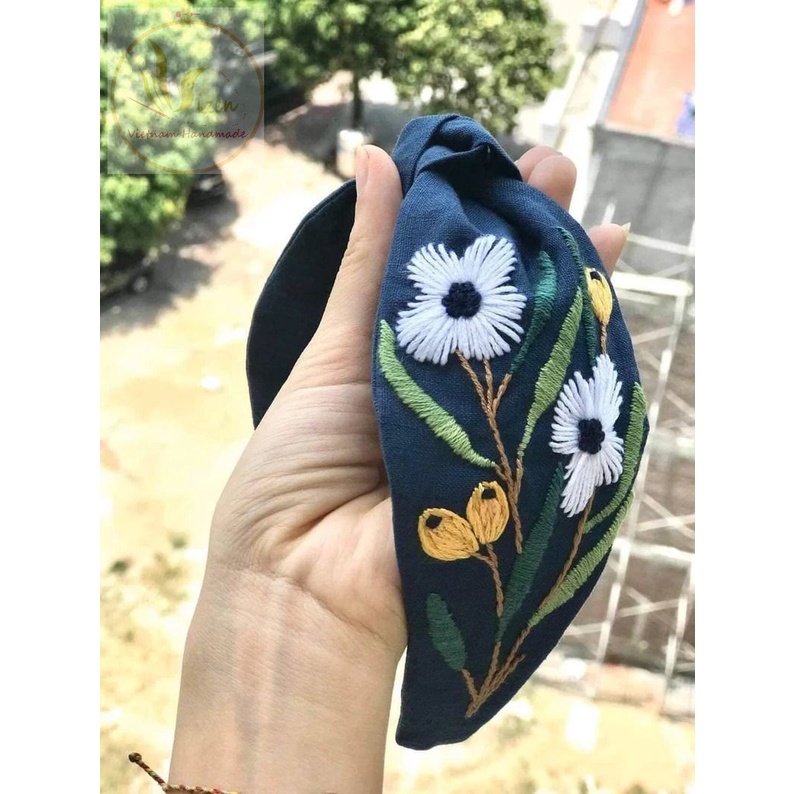 BỜM  CÀI TÓC THÊU TAY