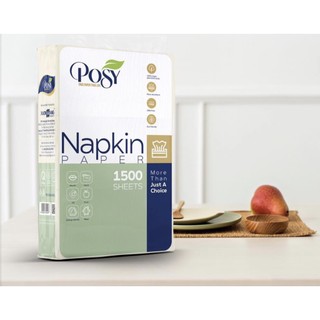Bao bì mới - khăn giấy ăn posy premium rút 1500 tờ / 2 lớp