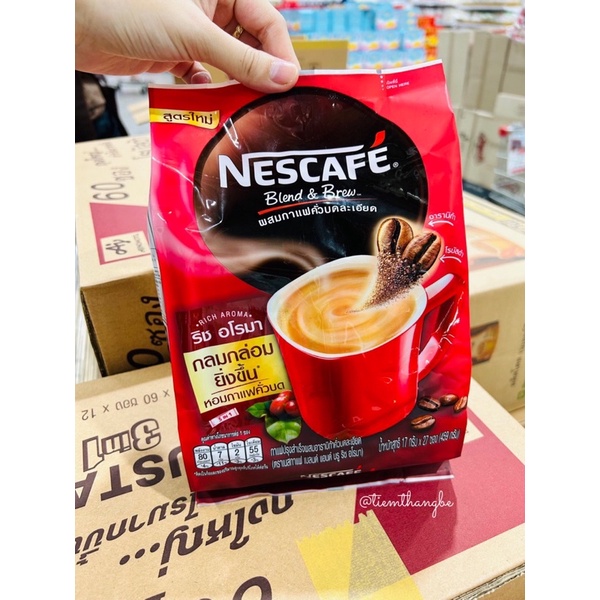 Cafe Sữa Nescafe Blend & Brew Cực Thơm Bịch 27 Gói Nhỏ