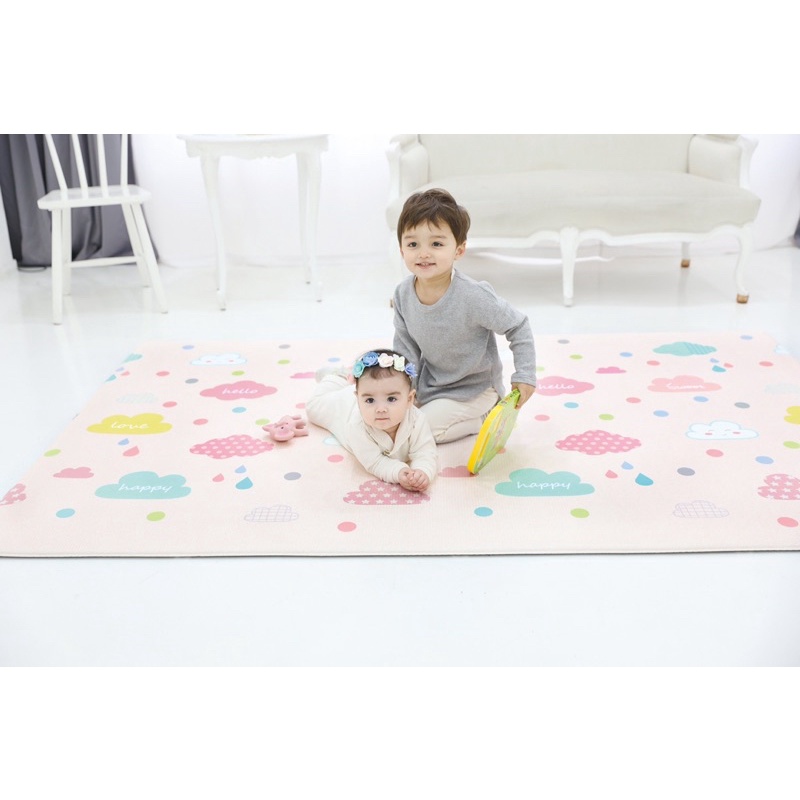Thảm chơi trẻ em thảm Sillicon Babycare Korea chống thấm, trơn trượt, va đập; không mùi, phai màu độ bền 10 năm