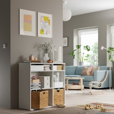 SOSIA, Kệ sách 2 gian 3 tầng SHE_029, 95x37x90cm, kệ gỗ Scandi Home