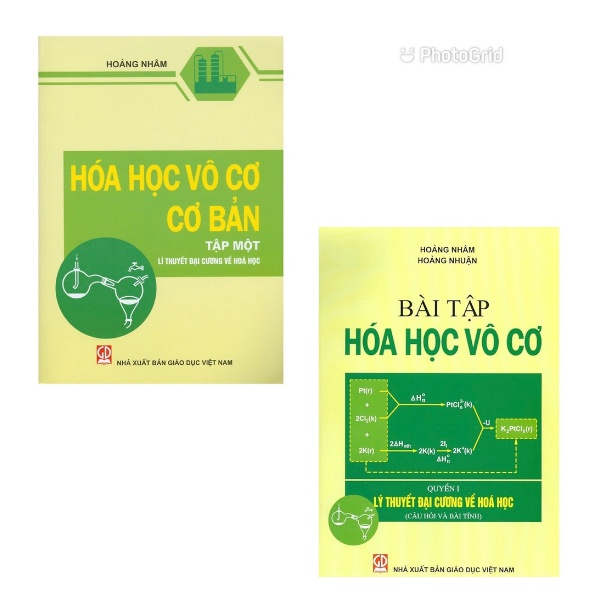 Sách - Combo Hóa Học Vô Cơ Cơ Bản Tập 1 + Bài Tập Lí Thuyết Đại Cương Về Hóa Học (KL)