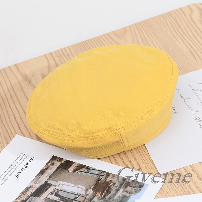 Mũ Beret Nữ Màu Trơn Phong Cách Vintage Đơn Giản Hiệu Givenme