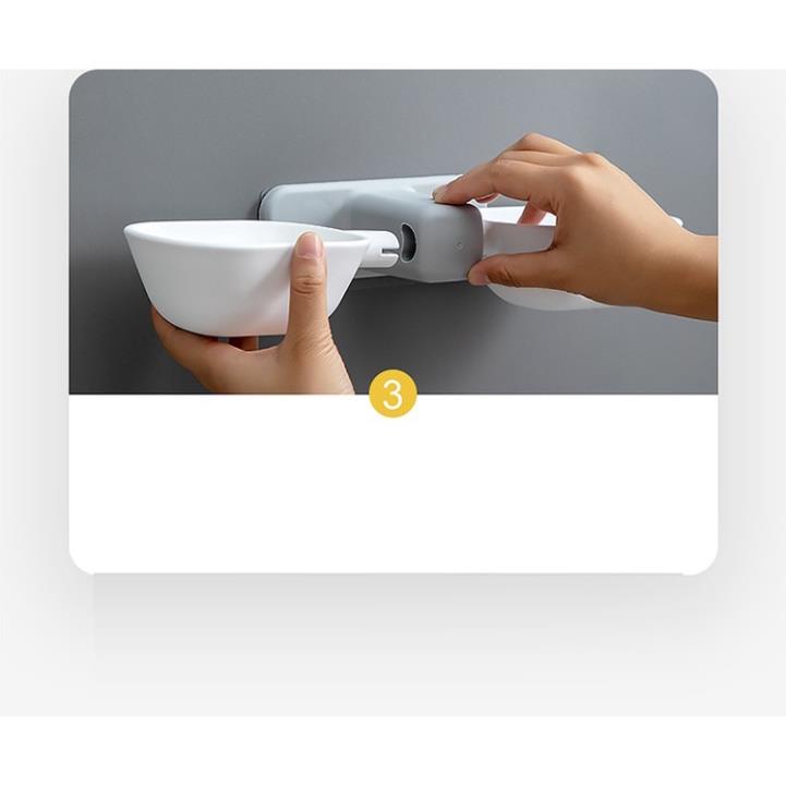 Bát gắn dán tường cho thú cưng chó mèo hanpet chén ăn chó dán tường