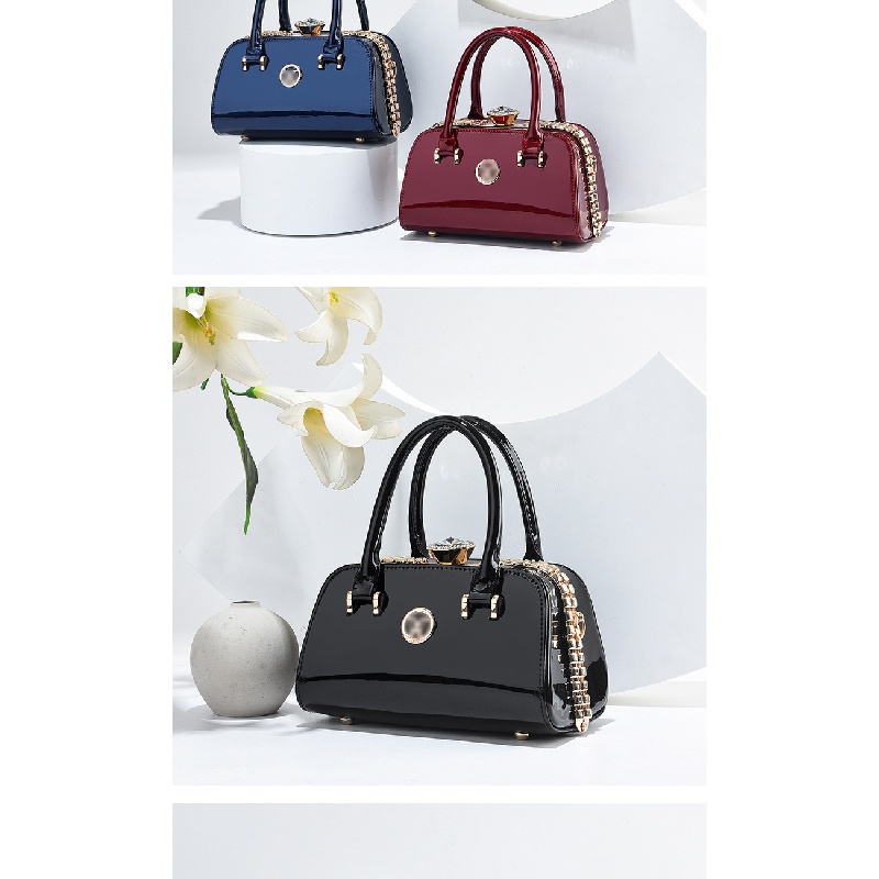 2022 túi xách thời trang phụ nữ túi xách túi xách bóng tối một vai túi xách lady satchel túi xách