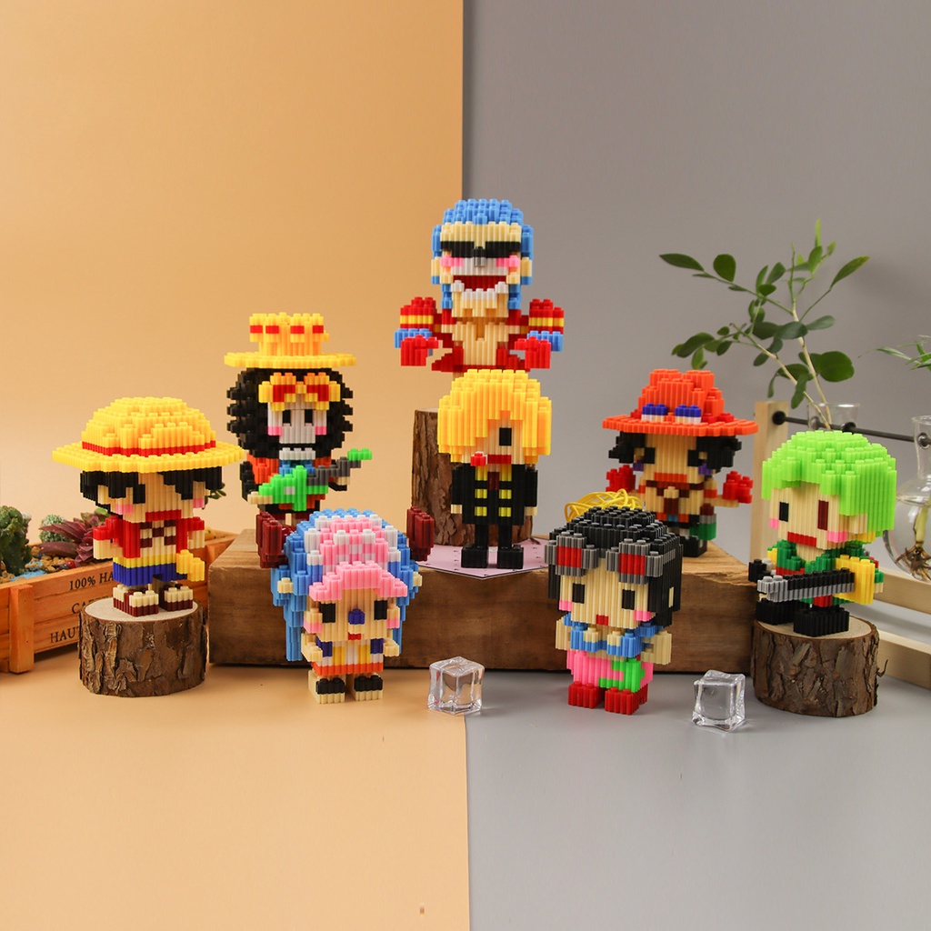 Khối Lego xếp hình nhân vật Anime, Disney hoạt họa dễ thương giúp bé phát triển trí tuệ