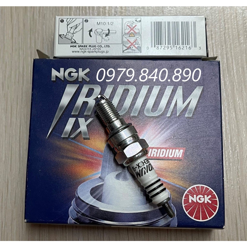 Bugi xe máy NGK CR9EHIX-9 Chân côn Iridium IX cho Honda SCR ;  Spacy 125 ; PS 150 ; Dylan 150 ; AB 110-None Fi; Click 11