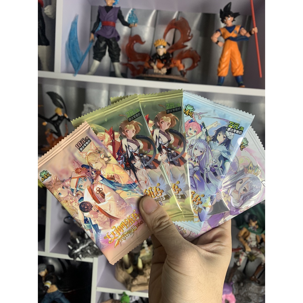 Thẻ nhân phẩm nữ Anime Waifu Pack Card hiệu ứng đẹp, mua 10 tặng 1