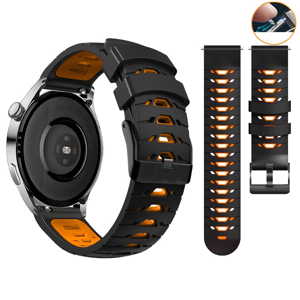 Dây Đeo Silicon 22mm 20mm Chống Nước Tháo Gỡ Nhanh Cho garmin forerunner 265 255 745 645 245 158 55 move