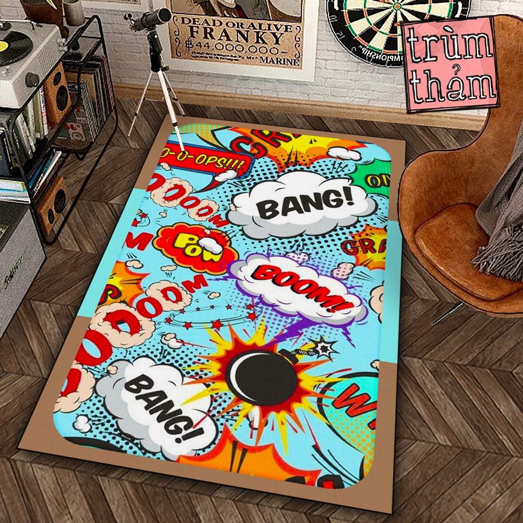 Thảm Trang Trí Bang Bang Bang 6Plus Decor Góc Học Tập Làm Việc Phòng Ngủ Phòng Khách Văn Phòng