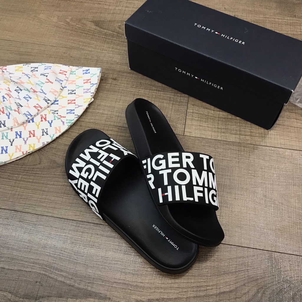 Dép Tommy Hilfiger Chính Hãng 🔴SIMPLE SNEAKER🔴 Dép Quai Ngang Nam Nữ Tommy