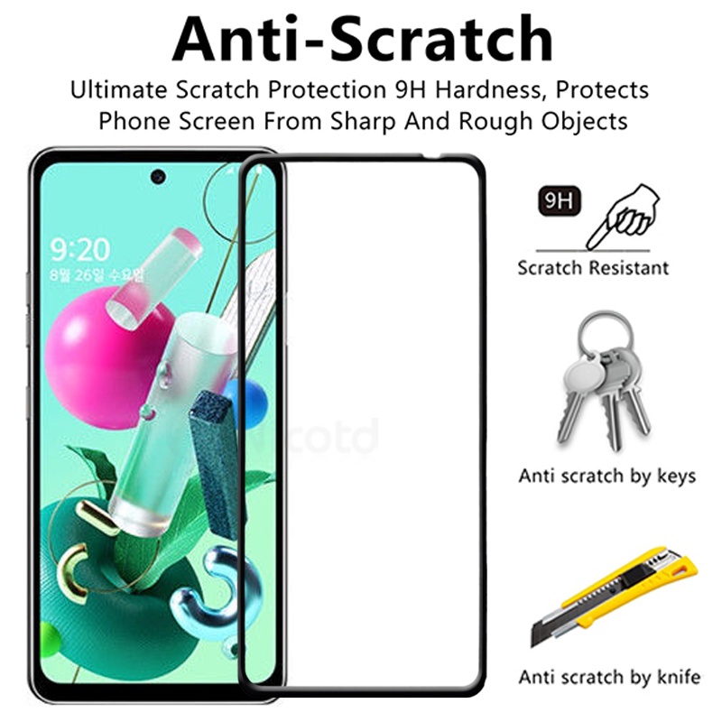 Kính Dán Cường Lực 9H Bảo Vệ Toàn Màn Hình Dành Cho LG Q92 5G