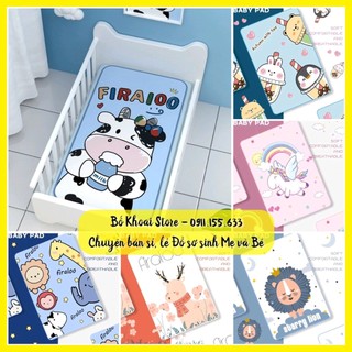Tấm lót chống thấm 4d - tấm lót thay bỉm manny - firaloo 50*70cm - bố khoai store