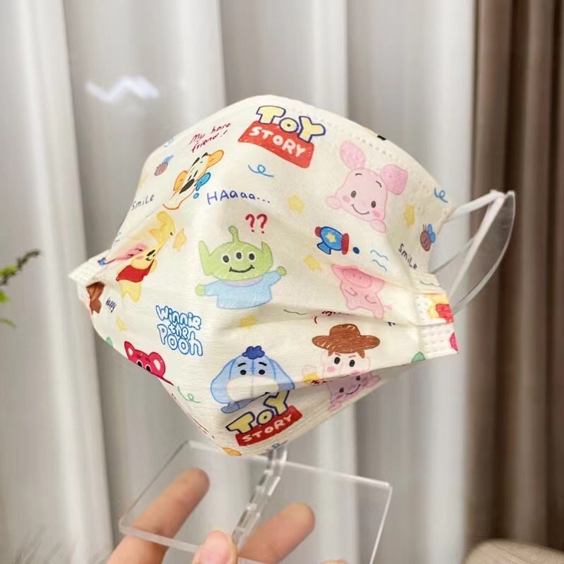 Khẩu trang gấu dâu lotso hoạt hình toy story hoạ tiết dành cho người lớn phong cách hàn quốc De Perier