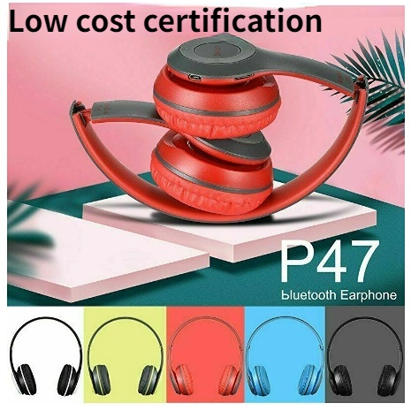 Tai Nghe Bluetooth Không Dây mini p47 Có Nút Điều Khiển Âm Lượng Đài FM MP3