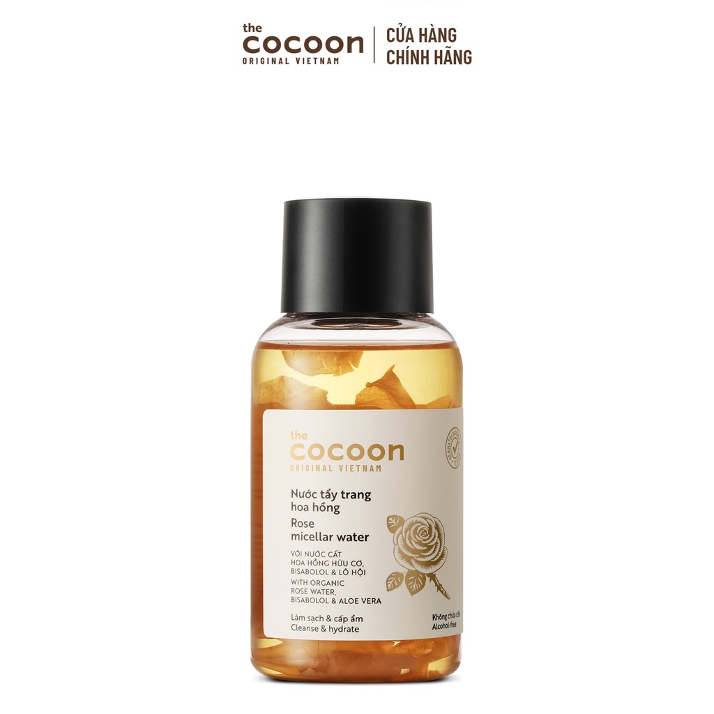 Nước tẩy trang hoa hồng Cocoon tẩy sạch makeup & cấp ẩm 140ml