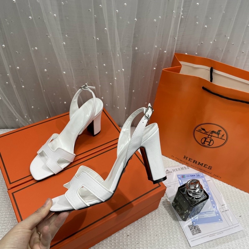SANDAL HERME GÓT 8cm DA SẦN