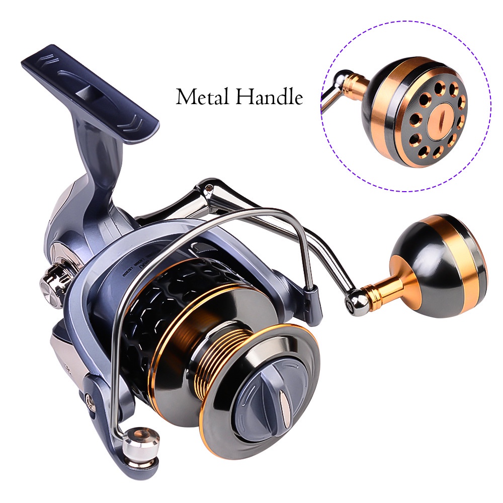 Máy Câu Cá 2000 / 3000 / 4000 / 5000 / 6000 5.2: 1 19KG Chuyên Nghiệp