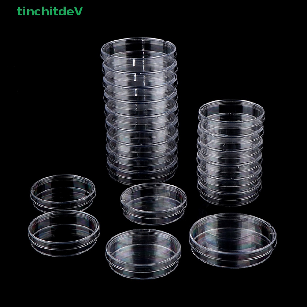 Set 10 Đĩa Polystyrene Petri Kháng Khuẩn Tiện Dụng Cho Phòng Thí Nghiệm