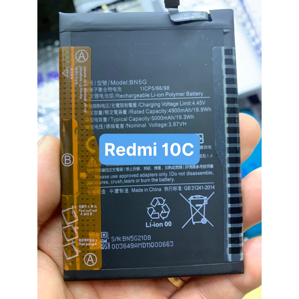 Pin zin xiaomi redmi 10C - BN5G