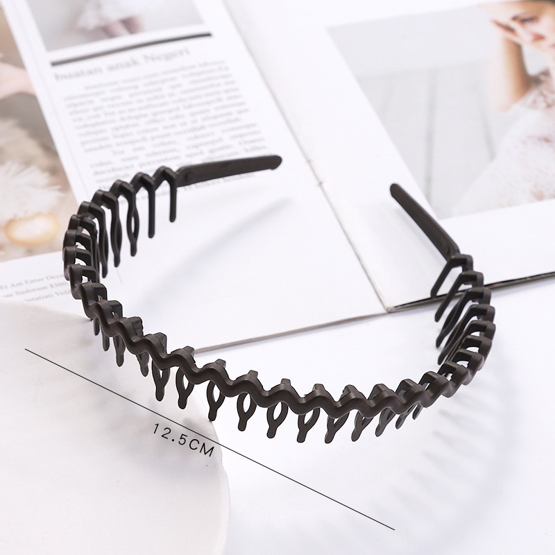 Băng Đô Cài Tóc Gợn Sóng Kèm Răng Lược Rửa Mặt JP5