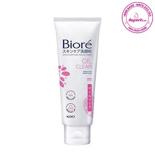 Sữa rửa mặt sạch nhờn và lỗ chân lông nhỏ Biore 100g