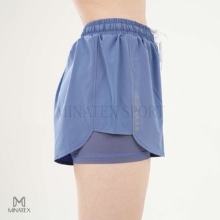 MINATEX - Đ1 - Quần đui thể thao 2 lớp cạp cao, tập gym yoga earobic, vải mềm mại thoáng khí, lót ôm kín đáo k bị co lên