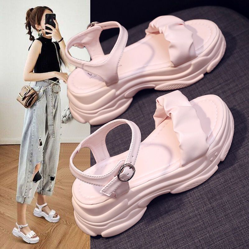 Xăng đan Đế Dày 7Cm Thời Trang Mùa Hè 2023 Cho Nữ