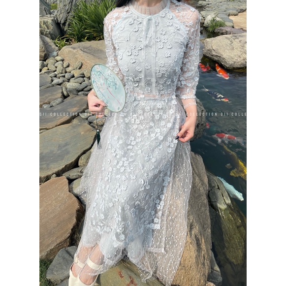 DII COLLECTION - Bộ áo dài Mẫn Hoa thiết kế cao cấp