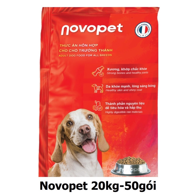 {Bao lớn 20kg} Novopet Thức ăn cho chó trưởng thành xuất xứ Pháp Quốc Cho chó trên 10 tháng tuổi
