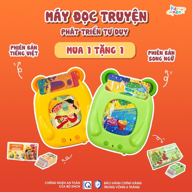 Máy đọc truyện Kennen- Máy đọc thẻ truyện tranh tư duy bảo hành 6 tháng