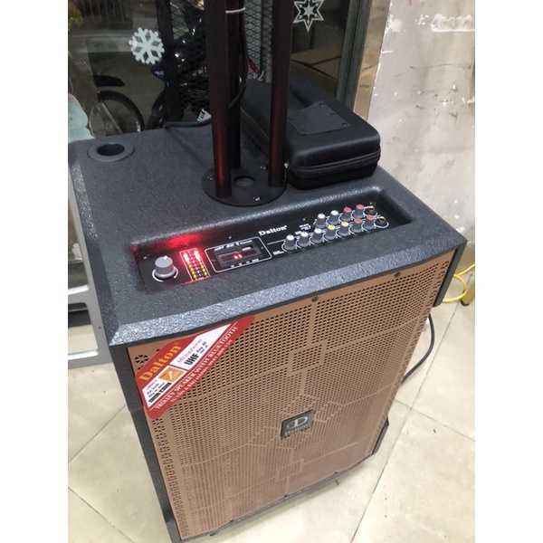 Loa cột Active karaoke cao cấp Dalton LP-115SA & LP-110F( 1 Loa full, 1 loa sub, công suất 800W, kèm 2 micro UHF karaoke
