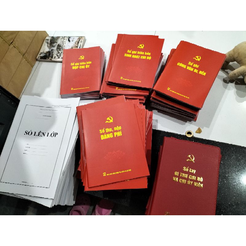 Sổ thu nộp đảng phí kích thước 19*27cm